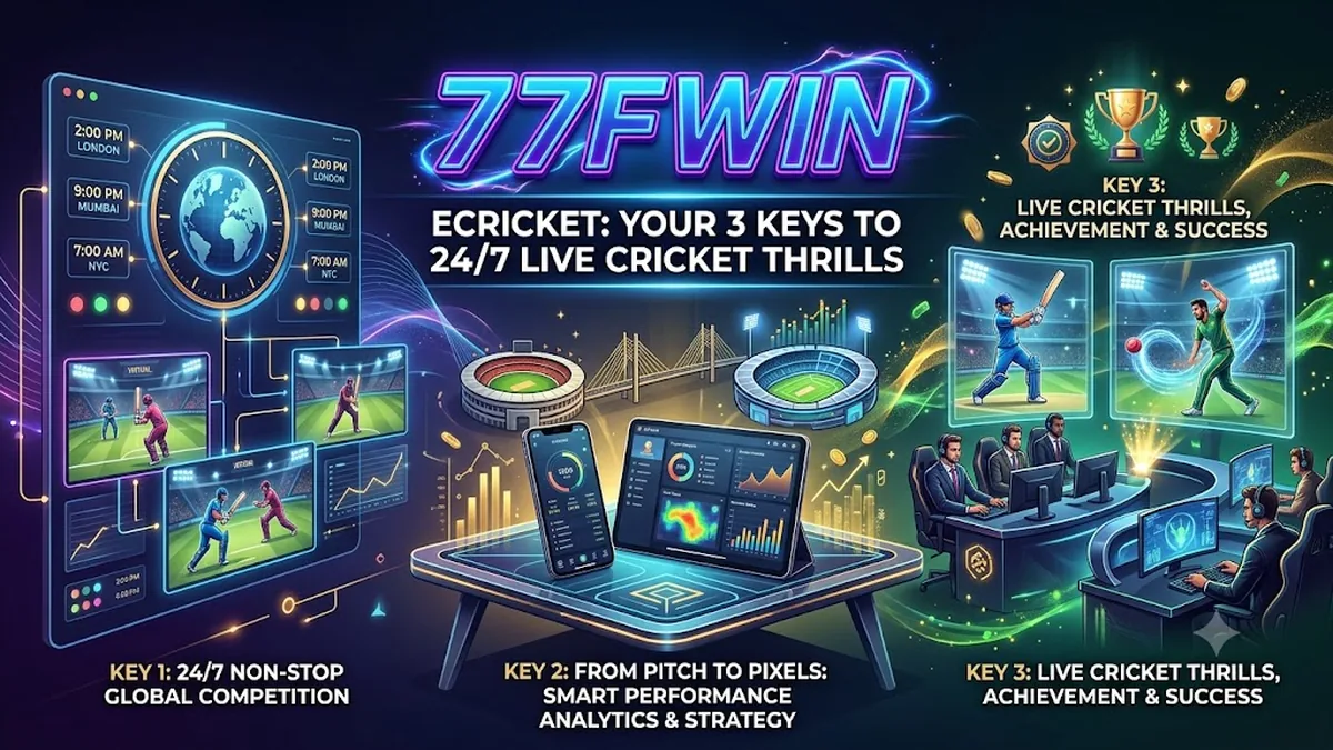 Ecricket: Your 3 Keys to 24/7 Live Cricket Thrills